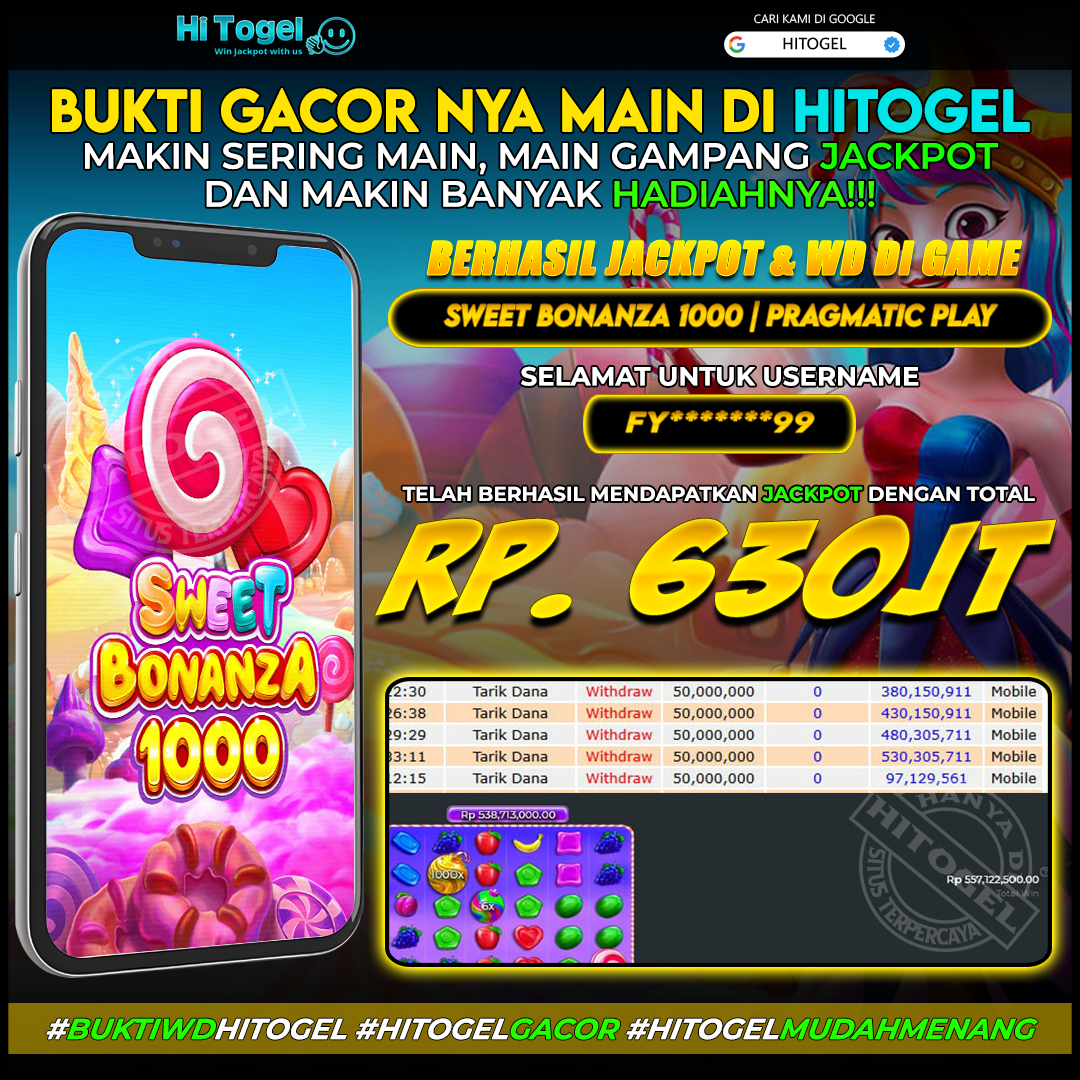 Bukti JP Dan WD Pemain HiTogel
